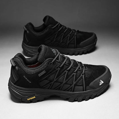 HIKEUP Zapatillas de exterior de moda para hombre, calzado deportivo casual de senderismo, botas de trekking de montaña y camping, antideslizantes y resistentes al desgaste