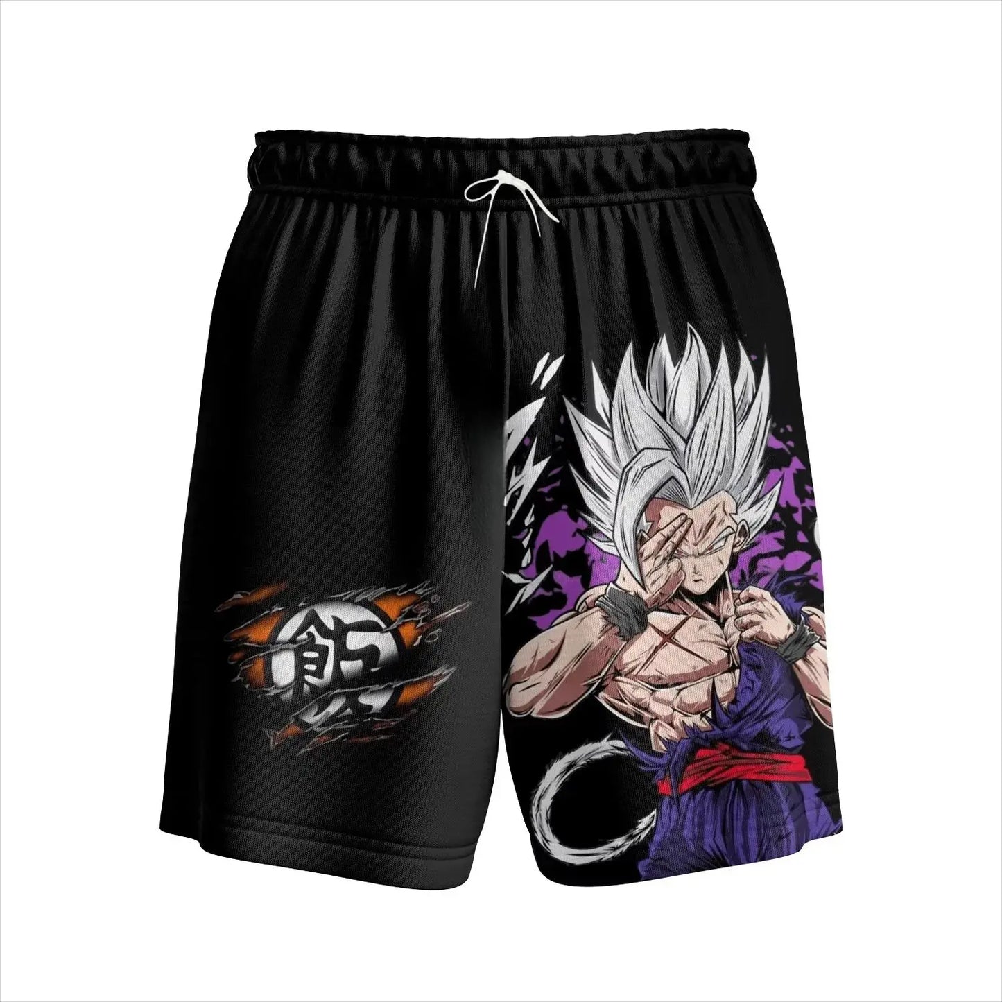 Dragon Ball Logo Printed Quick Drying Shorts for 2026 Summer Casual Shorts, Suitable for Adult and Children Anime Fans