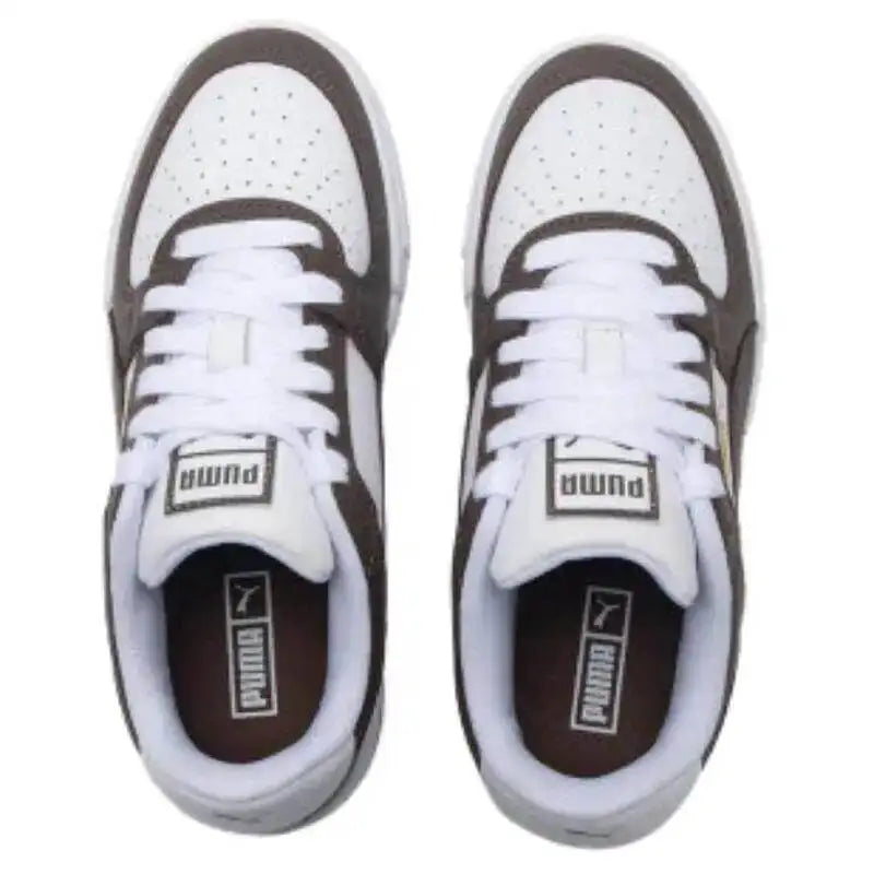 Nouvelles baskets décontractées polyvalentes PUMA unisexe à tige basse 2026 380190-63 Puma Blanc Café Marron Or Accent