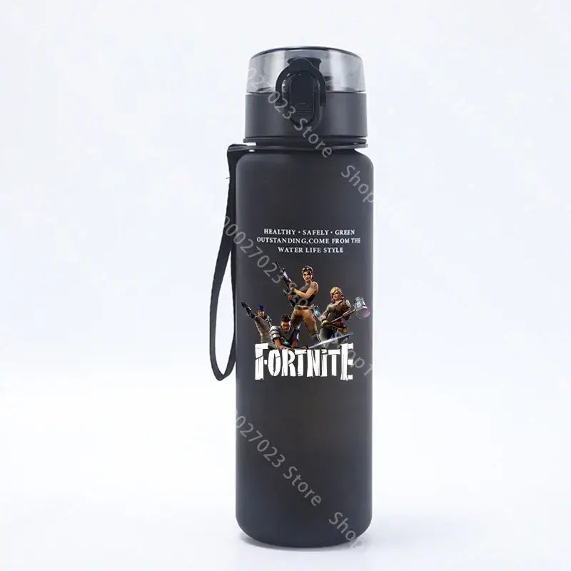650ML Fortnite Sports Water Bottle Kawaii Motivational Leak Proof Portable Reusable Cups Outdoor Travel Gym Jugs New Cute Gifts