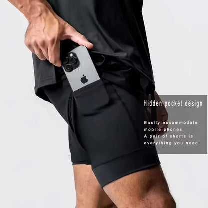 Short doble con estampado de periféricos de Dragon Ball, Majin Buu y GOKU, estilo deportivo americano, cómodo para verano, para hombre, holgado y transpirable