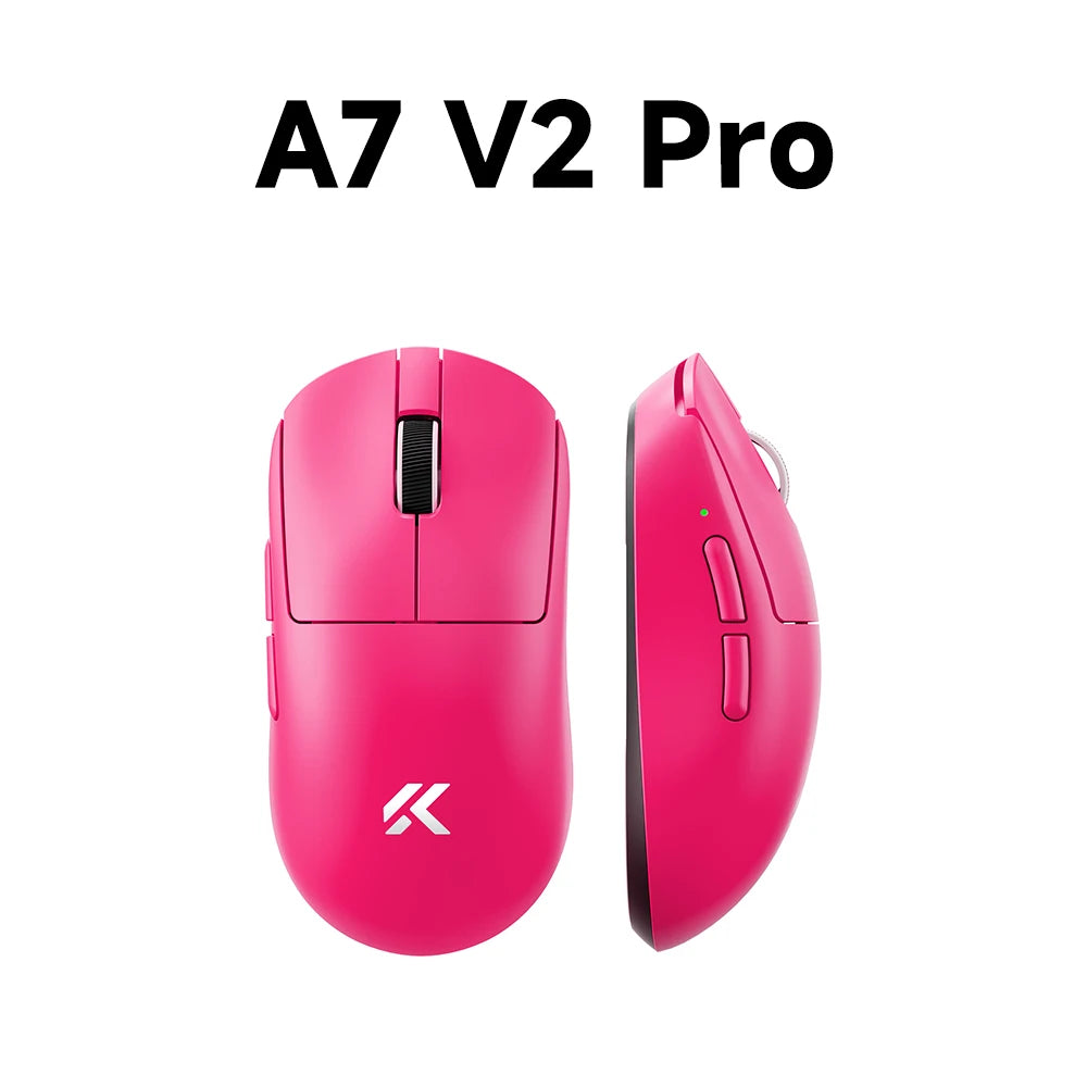 MCHOSE A7 V2 mouse da gaming wireless leggero, doppia frequenza di polling 8,000Hz, PAW3950 TI, mouse per gaming, eSport e ufficio