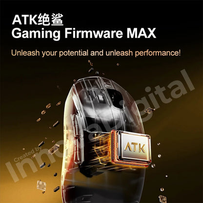 ATK Dragonfly A9 Ultimate bezdrôtová herná myš A9 Air PAW3950 ultraľahká ergonomická e-športová FPS myš pre hráčov CSGO A9 Ultra