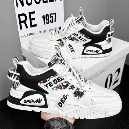 Skateboard Herresko Sommersneakers Læder Casual Mode Udendørs Løb Sport Vandreture Tennis Platform Designer Luksus
