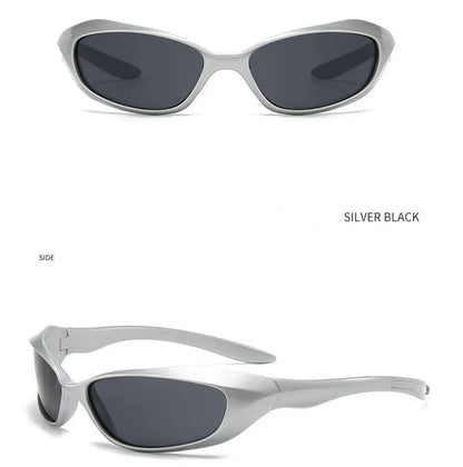 KLASSNUM Y2K Punk Sports Sunglasses For Men Women Future Sense Sun Glasses Brand Designer Party Anti UV400 Fashion Goggle New