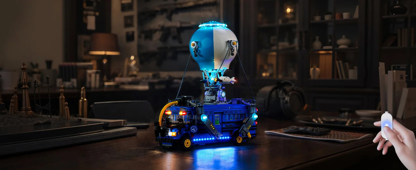 No Model LED Lighting Set Suitable for LEGO Fortnite Battle Bus 77073 Building Blocks