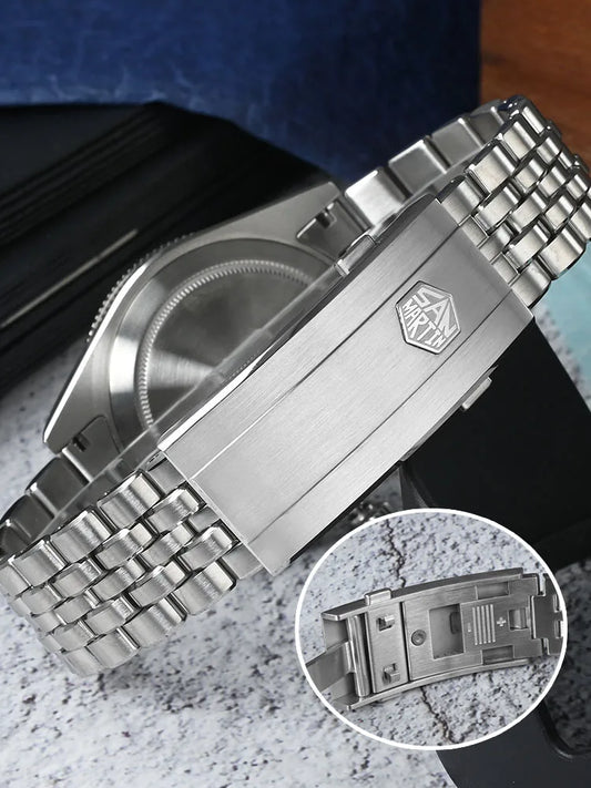 Часовник Miyota 9015 [автоматичен механичен механизъм] Мъжки корпус от неръждаема стомана Форма на корпуса: кръгла