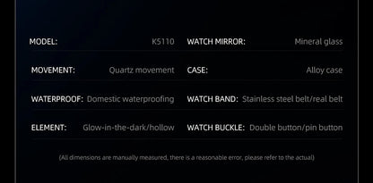 TPW Hot Trendy Fashion Wholesale Men Golden Black Blue Skeleton NOT Automatic Watch Quartz Wrist Watches Luxury 2024