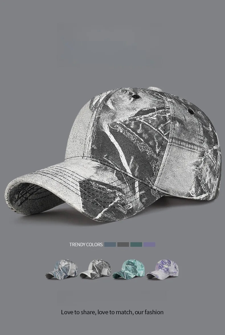 New Fashion Women Men Washed Cotton Baseball Cap Male Female Retro Four Seasons Outdoor Sports Snapback Cap Hat For Women Men