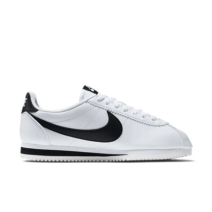 Nike Cortez Retro: Non-Slip, Durable, Lightweight, and Versatile Low-Top Running Shoes for Women in Black and White 807471-101