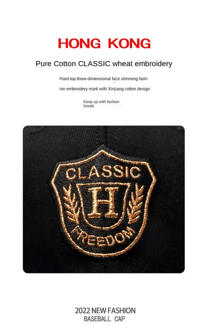 Men's Hat Baseball Cap for Men New Fashion Luxury Brand Embroidery Chinese Style Big Size Cotton Trucker Hat HipHop For 4seasons