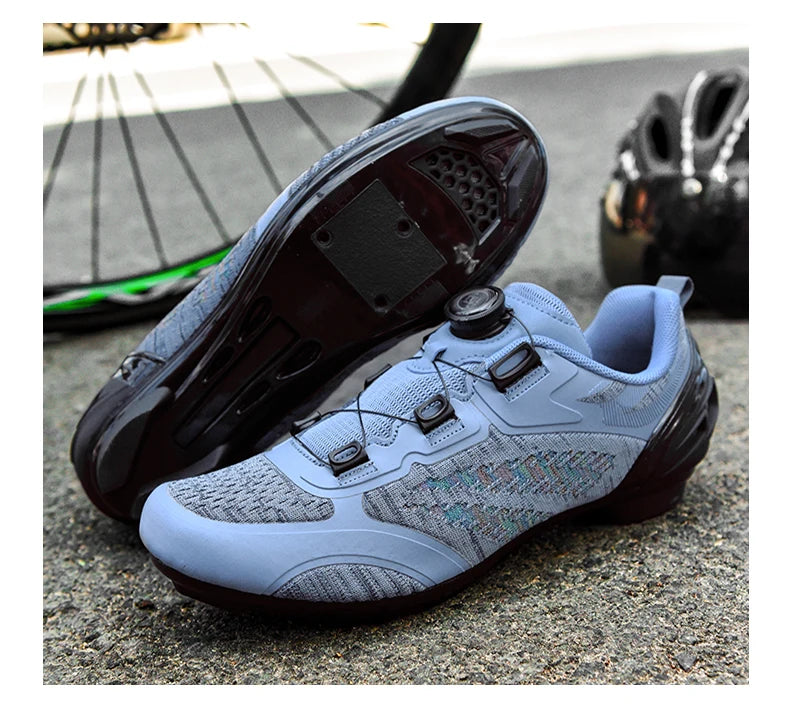 Mtb Cycling Shoes Men Women T03 Purple Breathable Speed Self-Locking Road Cycling Sports Shoes Outdoor Racing Training Sneakers