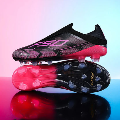 New Men Soccer Shoes Match Football Boots Non-Slip Boys High-quality Outdoor Sneakers Grass Cleats Hot-selling High-top Light