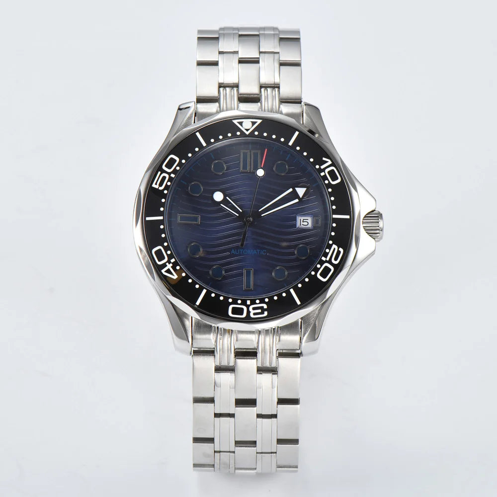 Parnsrpe 2026 New Miyota 8215 Automatic Dive Watch for Men Luxury Sport Green Dial Luminous Sapphire Crystal Date Waterproof Bus
