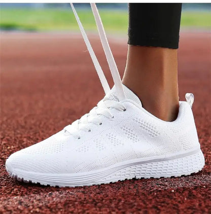 Zapatos planos para mujer, zapatos con cordones, zapatillas deportivas informales, zapatos blandos para mujer, tallas grandes