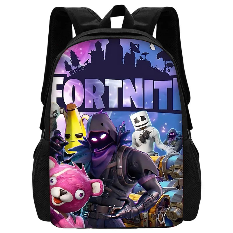 Нова хитова игра FortniteS – детски раници за момчета и момичета, ученически подарък за рожден ден, детски училищни чанти, унисекс къмпинг раница, издръжлива рюкзак раница
