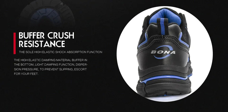 BONA  New Designers Running Shoes Breathable Outdoor Sports Shoes Women Lightweight Sneakers Ladies Comfort Athletic Shoes