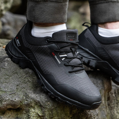 Baasploa Men New Hiking Shoes Outdoor Waterproof Wear Resistant Non Slip Sneakers Male Casual Lightweight Lace-Up Walking Shoes