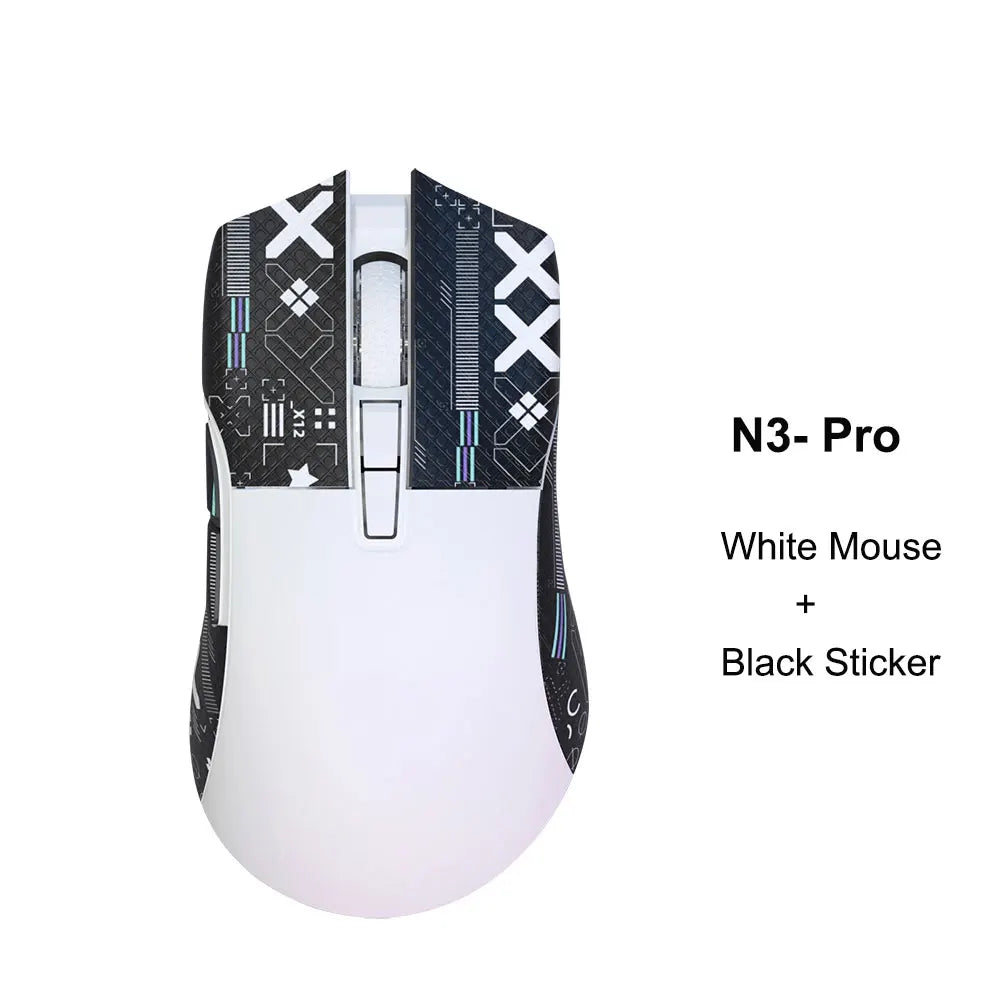 Motospeed Darmoshark N3 Pro Bluetooth brezžična gaming miška, dvojni 8K, tri-mode, polnilna, PAW3395, 64g, ergonomska miška za gamerje