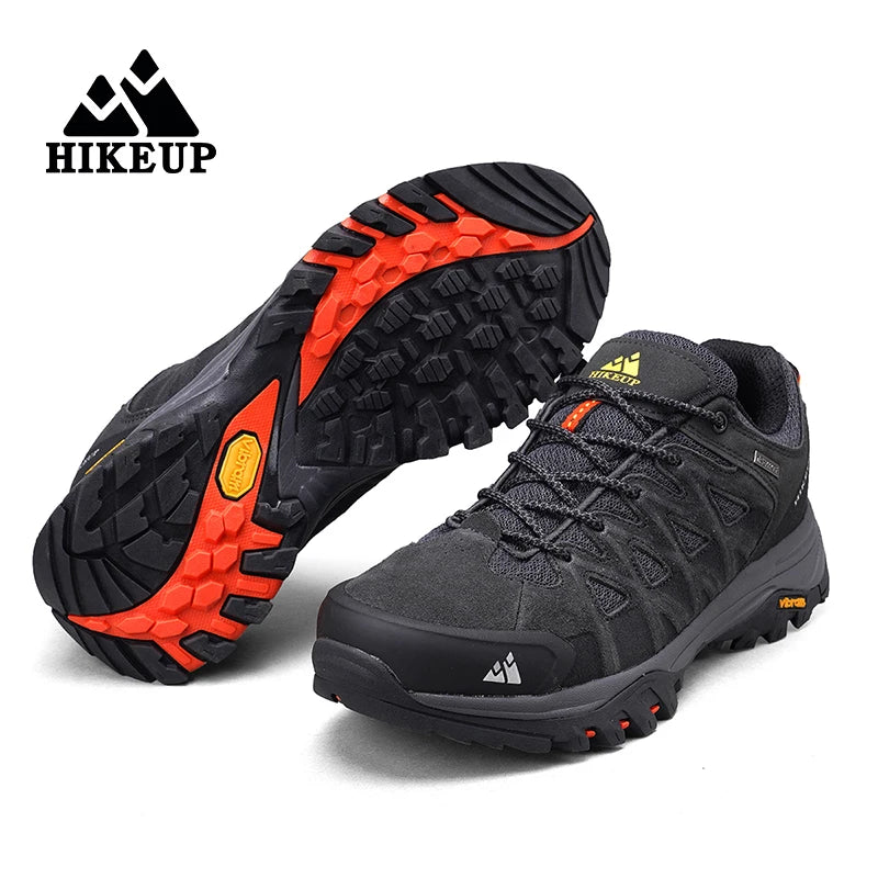 HIKEUP Zapatillas de exterior de moda para hombre, calzado deportivo casual de senderismo, botas de trekking de montaña y camping, antideslizantes y resistentes al desgaste