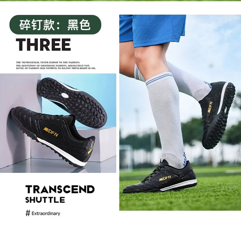 New Men Football Boots Match Professional Sneakers Non-slip Soccer Shoes Outdoor Drop Shipping Unisex Training Sport Futsal