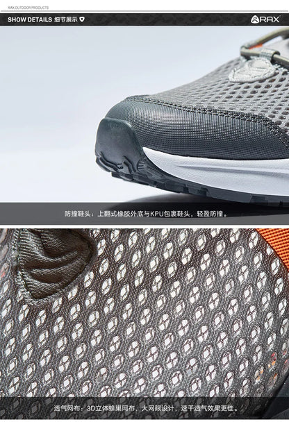 RAX Upstreams Aqua Shoes for Man Outdoor Sports Sneakers for Male Outdoor Summer Beach Sandals Fishing Shoes  Swimming Shoes