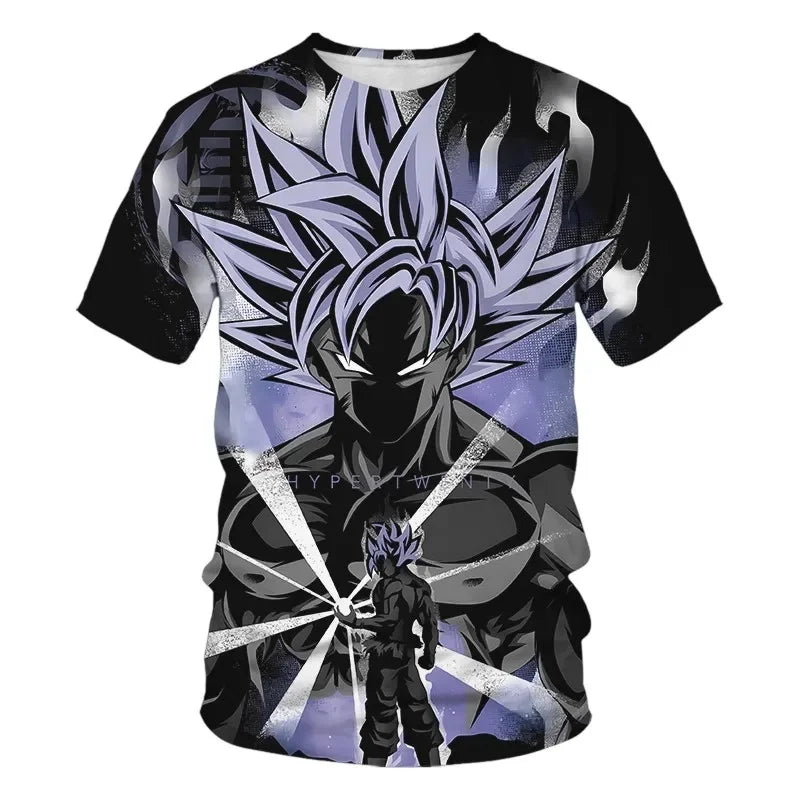 Men's T-shirts Dragon Ball Z T-shirt Boys Clothes Children's Clothing Summer Short Sleeve Kids Cartoon Tee Tops Baby Boy