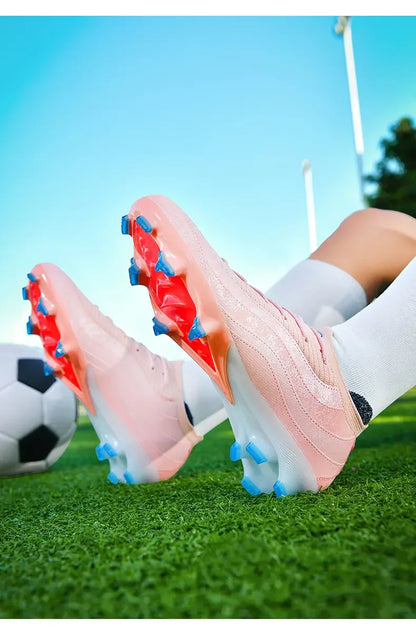 Chaussures de football tendance et modernisées, antichoc et flexibles, avec une conception de traction stable pour les exercices sportifs sur gazon et l'entraînement en équipe