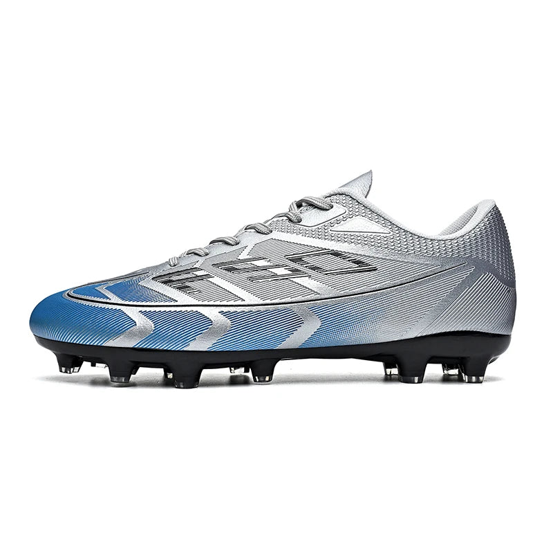 Chaussures de football FG/TF populaires, crampons de football unisexes à tige basse, baskets de football pour terrain, crampons d'entraînement rapides, crampons antidérapants à pointes longues