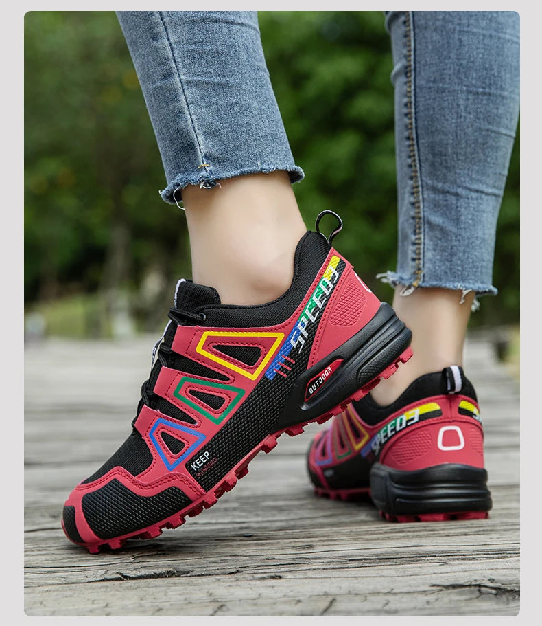 Pánské turistické boty, outdoorové sportovní boty, turistické boty se šněrováním, dámské turistické sportovní boty, protiskluzové lovecké taktické sportovní boty