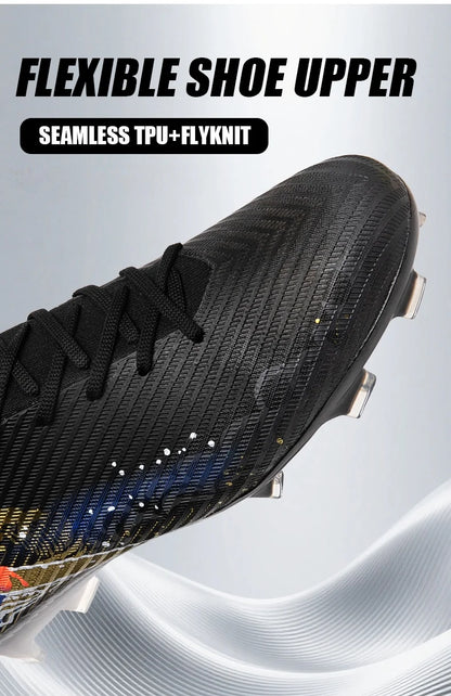 Novas Chuteiras de Futebol para Homem, Chuteiras de Futebol FG Antiderrapantes para Treino, Chuteiras de Futebol com Pitões Longos para Jogo, Ultraleves, Exterior, Dropshipping