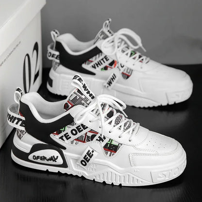 Skateboard Herresko Sommersneakers Læder Casual Mode Udendørs Løb Sport Vandreture Tennis Platform Designer Luksus