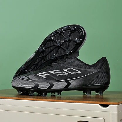 Nouvelles chaussures de football pour hommes, chaussures de sport respirantes, chaussures de football d'extérieur antidérapantes, chaussures de futsal de haute qualité, haute tige, ultralégères, pour les matchs