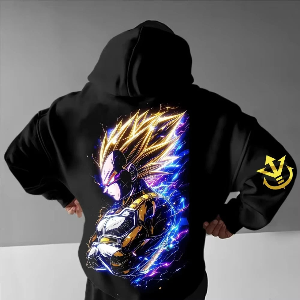 Felpa con cappuccio 2026 New Dragon Ball Vegeta stampata da uomo e donna, top da uomo, felpa sportiva con cappuccio Harajuku Y2K