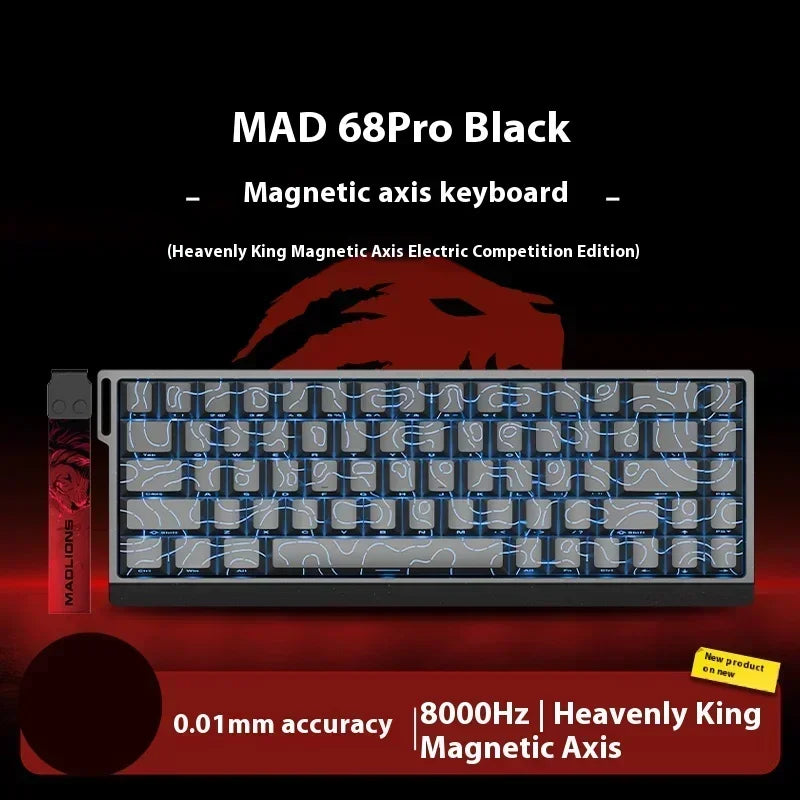FGG Madlions Mad60 Mad68 He Mechanical Keyboard Magnetic Switch 8k Wired Rgb Hot Swap Custom Keyboard Esport Game Gift Accessory