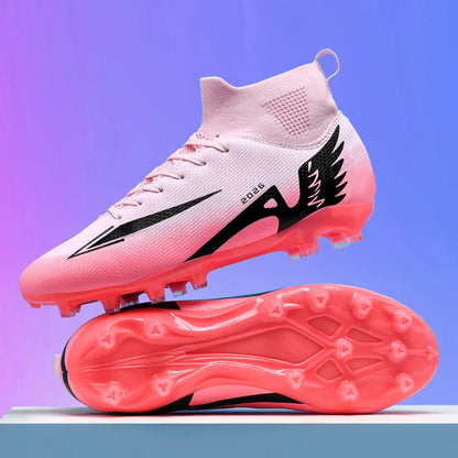 New Men’s Soccer Shoes High-Quality Indoor Football Boots Sports Shoes Futsal High Ankle Non-Slip Outdoor Ultralight Non-Slip