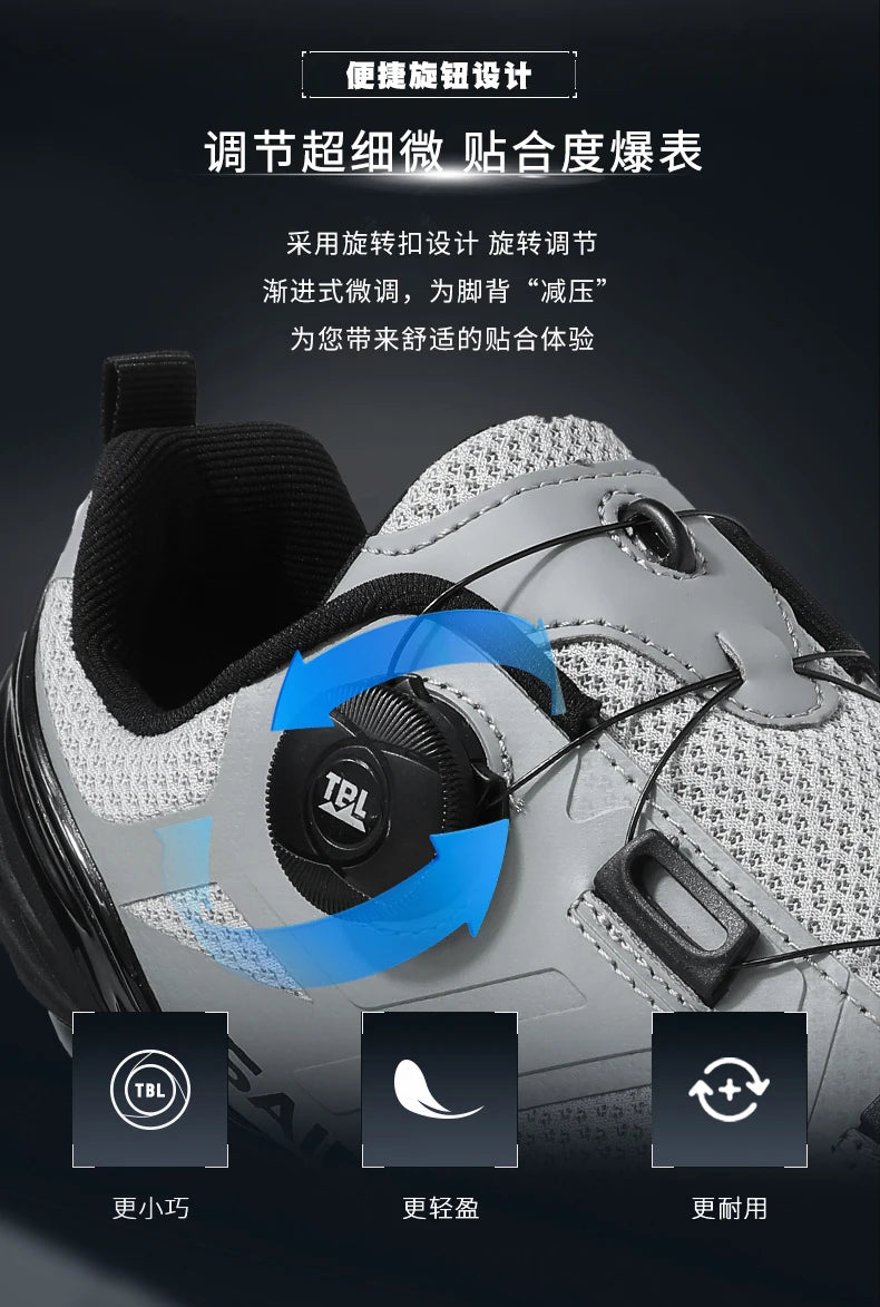 Sapatilhas de Ciclismo Unissexo Novas Profissionais Leves Luxyry Originais para Estrada em Borracha MTB Corrida Bicicleta Moda Bike Street Sports