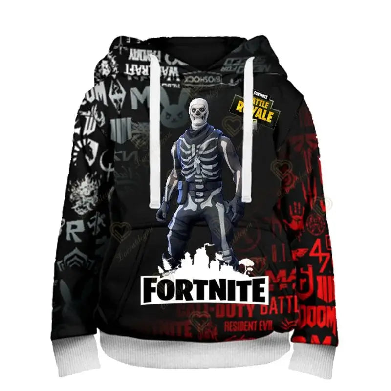Sweatshirts e hoodies Fortnite Peely com estampado de novo design, para homem, mulher e criança, manga comprida, moda casual, streetwear com capuz, pulóveres
