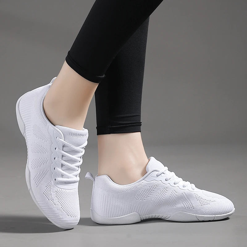 Marwoo Girls White Cheer Dance Sneakers Kids Lightweight Cheerleading Training Walking Tennis Womens Fashion Sports Shoes 2316