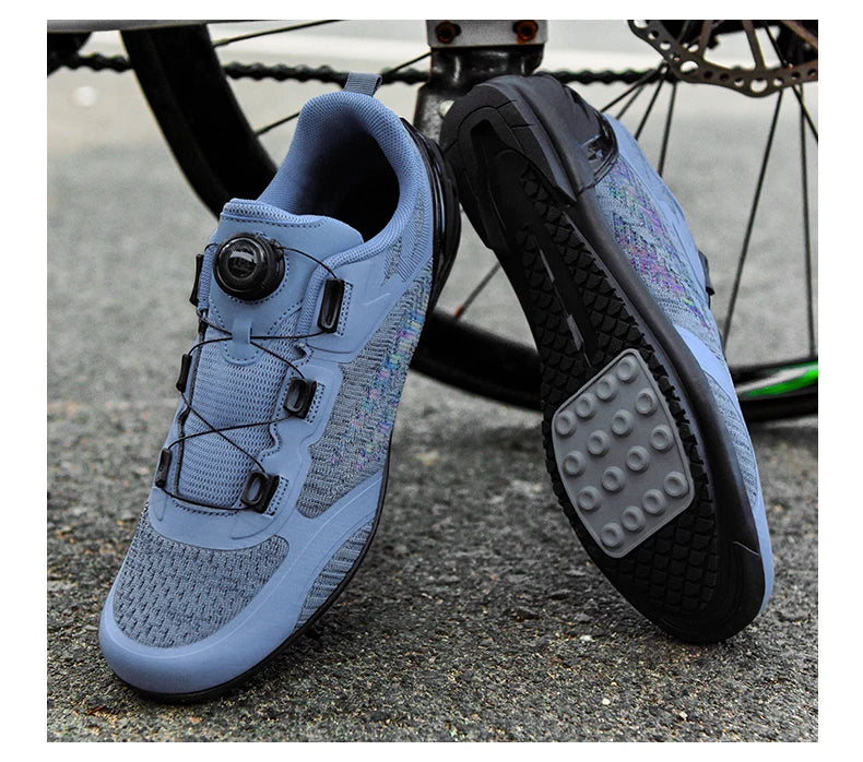 Mtb Cycling Shoes Men Women T03 Purple Breathable Speed Self-Locking Road Cycling Sports Shoes Outdoor Racing Training Sneakers