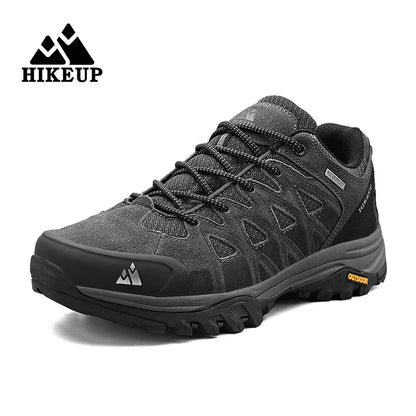 HIKEUP Zapatillas de exterior de moda para hombre, calzado deportivo casual de senderismo, botas de trekking de montaña y camping, antideslizantes y resistentes al desgaste