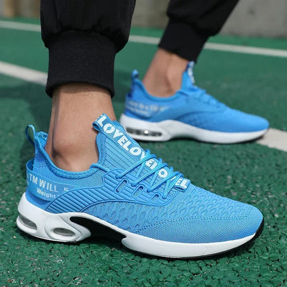 Men Thick Soled Sports Shoes with Fashionable Design Breathable Comfortable Shoes Outdoor Hiking Shoes Zapatillas Hombre De Segu