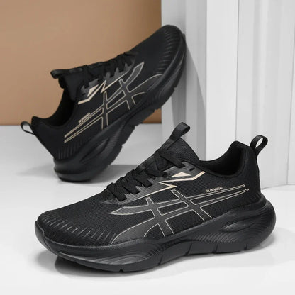 Men's and Women's EVA Sole Mesh Upper Breathable Running Shoes Soft Shock-Absorbing Sports Shoes Unisex Lightweight Sneakers