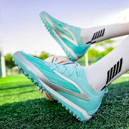 New Men Soccer Shoes Professional Society Turf Training Football Field Boots Non-Slip TF/FG Indoor Football Shoes 32-45