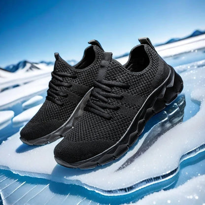 Herresneakers i mesh, lette damesko, afslappede flade sko, herreløbesko, sportssko, bløde tennissko, åndbare herresneakers