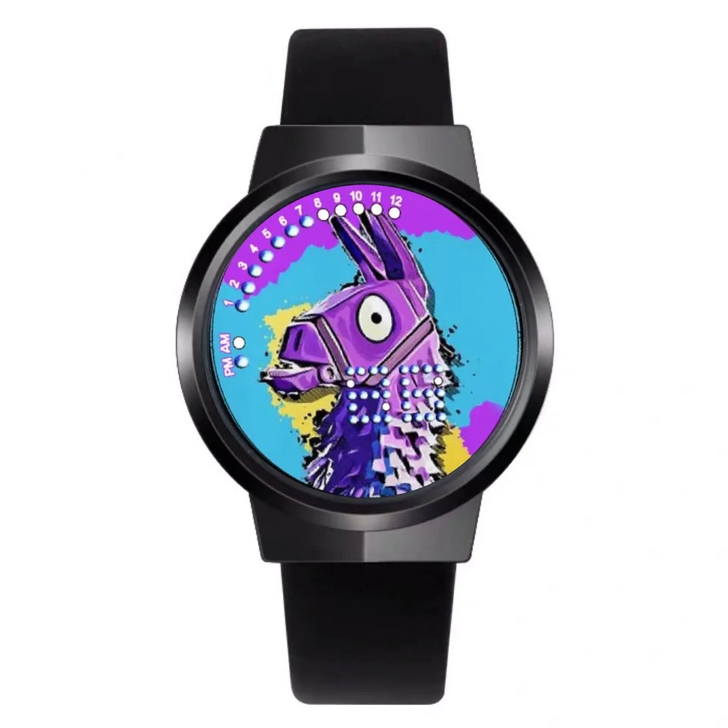 Orologio Fortnite Cute Fashion Cartoon personalizzato Kawaii Touch con luce notturna LED, orologio elettronico per studenti, regalo per amici