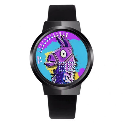 Orologio Fortnite Cute Fashion Cartoon personalizzato Kawaii Touch con luce notturna LED, orologio elettronico per studenti, regalo per amici