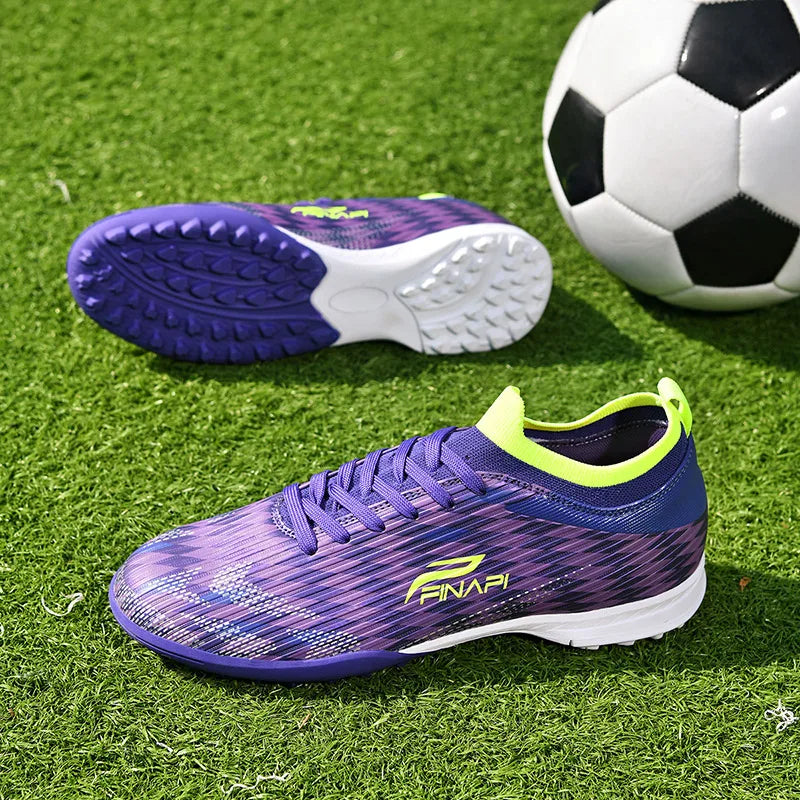 Nuove scarpe da calcio da uomo di alta qualità, tacchetti da partita per indoor, scarpe da calcio outdoor best seller per erba, futsal alte antiscivolo