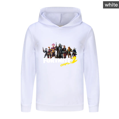 Fortnite Hoodie für Kinder und Babys, Cartoon-Kleidung, Unisex, Jungen, langärmelige Kapuzen-Sweatshirts, Jugendliche, Mädchen, lässige Jacken1007