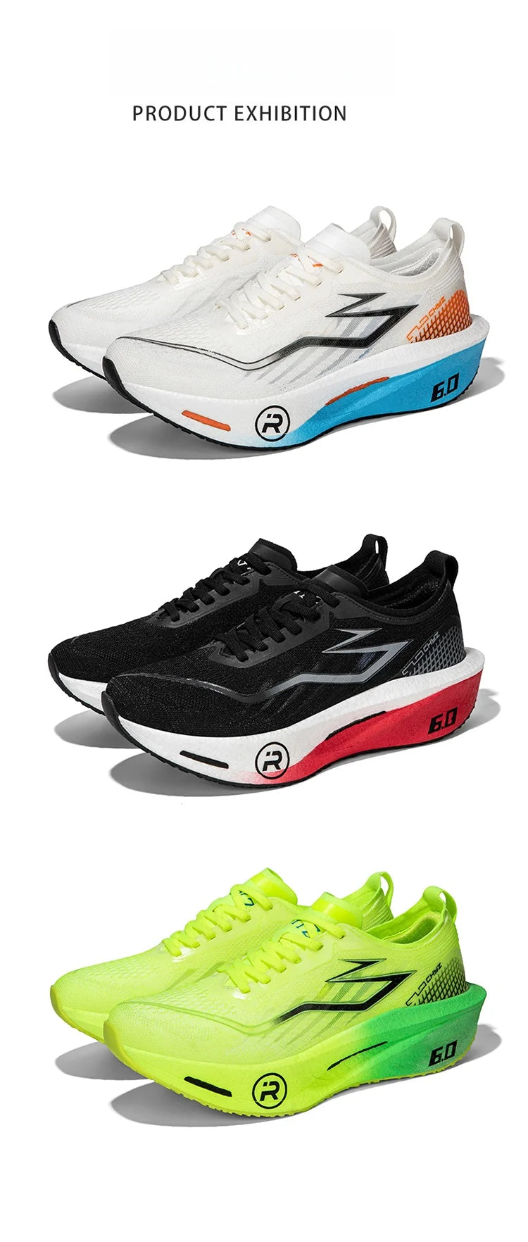 Muške sportske tenisice 2025 Carbon Board 6.0 za utrke i maraton, stabilan odskok, otporne na trošenje, muške tenisice za trčanje, trening i jogging